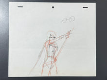 Load image into Gallery viewer, Space Pirate Captain Harlock (1978/79) - Original animation drawing of Queen Emeraldas, set of 6
