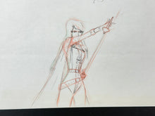 Load image into Gallery viewer, Space Pirate Captain Harlock (1978/79) - Original animation drawing of Queen Emeraldas, set of 6
