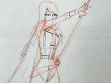 Load image into Gallery viewer, Space Pirate Captain Harlock (1978/79) - Original animation drawing of Queen Emeraldas, set of 6
