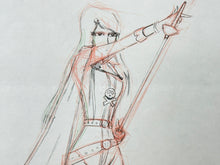 Load image into Gallery viewer, Space Pirate Captain Harlock (1978/79) - Original animation drawing of Queen Emeraldas, set of 6
