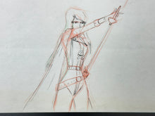 Load image into Gallery viewer, Space Pirate Captain Harlock (1978/79) - Original animation drawing of Queen Emeraldas, set of 6
