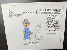 Load image into Gallery viewer, Alvin and the Chipmunks (1983 TV series) - Original animation model cel
