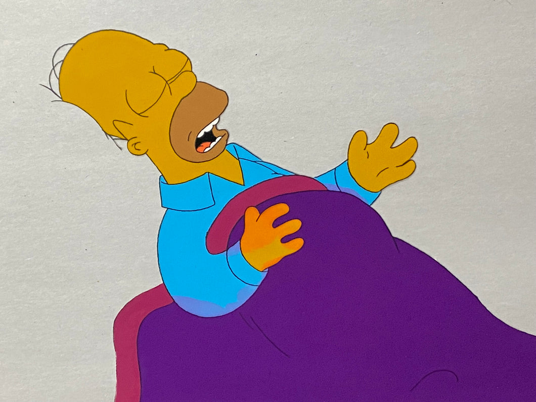 The Simpsons - Original animation cel of Homer Simpson