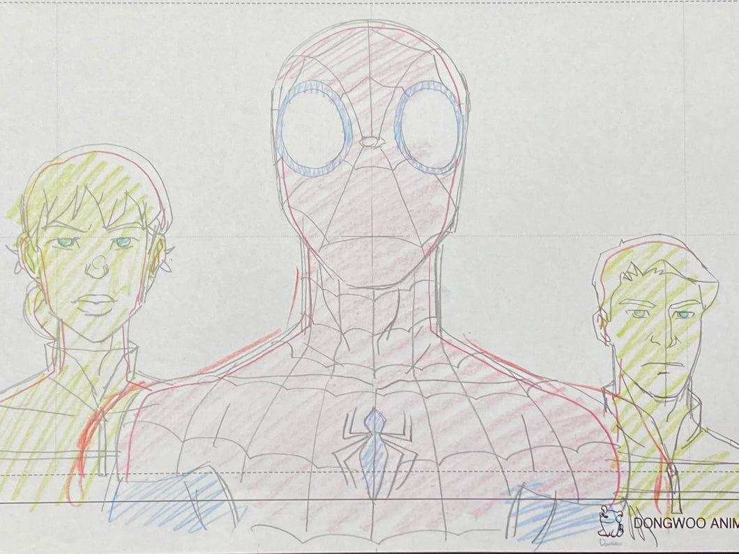 Ultimate Spider-Man (2012) - Original animation drawing, in color