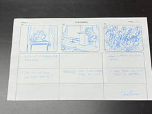 Load image into Gallery viewer, Garfield and Friends - Original animation storyboard of Garfield, hand drawn and signed
