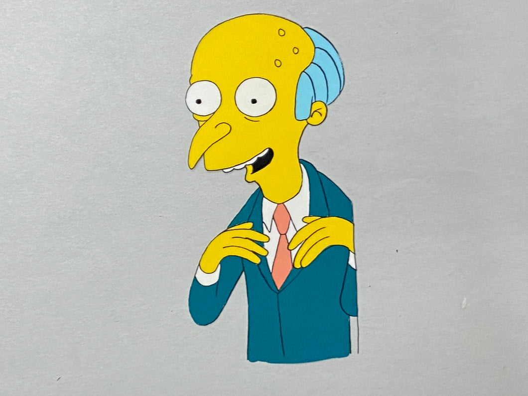 The Simpsons - Original animation cel of Montgomery Burns (Mr. Burns)
