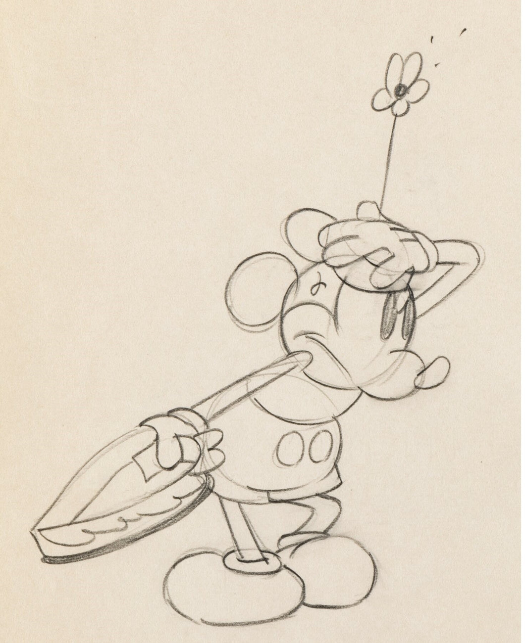 Puppy Love (Walt Disney, 1933) - Mickey Mouse Animation Drawing