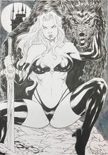Load image into Gallery viewer, Lady Death - Drawing by Adriano Araujo (2020)

