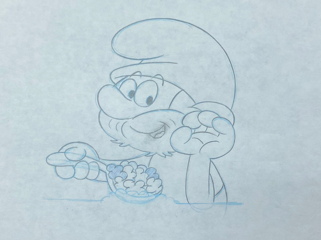 The Smurfs - Original animation drawing