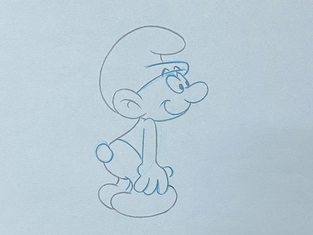 The Smurfs - Original animation drawing