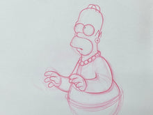 Load image into Gallery viewer, The Simpsons - Original drawing of Homer Simpson
