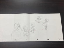 Load image into Gallery viewer, The Simpsons - Original drawing of Lisa Simpson - BIG SIZE SCENE, XL - Episode: Springfield Up (2007)
