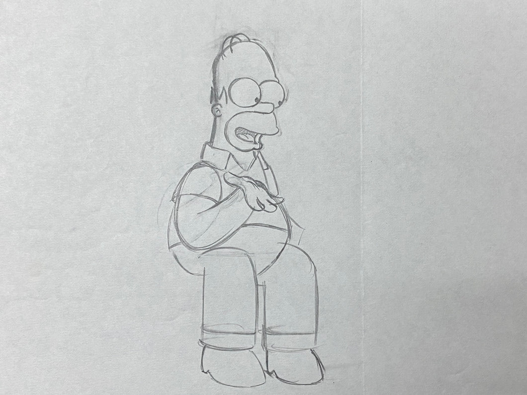 The Simpsons - Original drawing of Homer Simpson