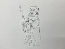 Load image into Gallery viewer, The Simpsons - Original drawing of Homer Simpson as Santa Claus (staff copy)
