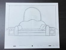 Load image into Gallery viewer, The Simpsons - Original drawing of Simpsons living room (scene background)
