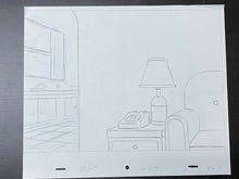 Load image into Gallery viewer, The Simpsons - Original drawing of Simpsons living room (scene background)
