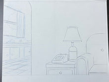 Load image into Gallery viewer, The Simpsons - Original drawing of Simpsons living room (scene background)
