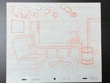 Load image into Gallery viewer, The Simpsons - Original drawing of Nuclear Central (scene background)
