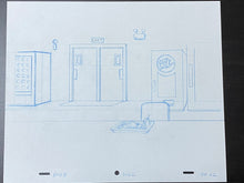 Load image into Gallery viewer, The Simpsons - Original drawing of Nuclear Central (scene background)
