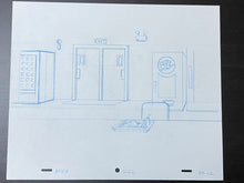 Load image into Gallery viewer, The Simpsons - Original drawing of Nuclear Central (scene background)
