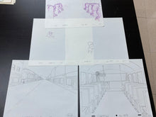 Load image into Gallery viewer, The Simpsons - Complete scene of 5 drawings of Otto, Milhouse in the School Bus + background
