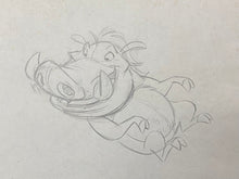 Load image into Gallery viewer, Lion King - Original Animation Drawing of Pumbaa
