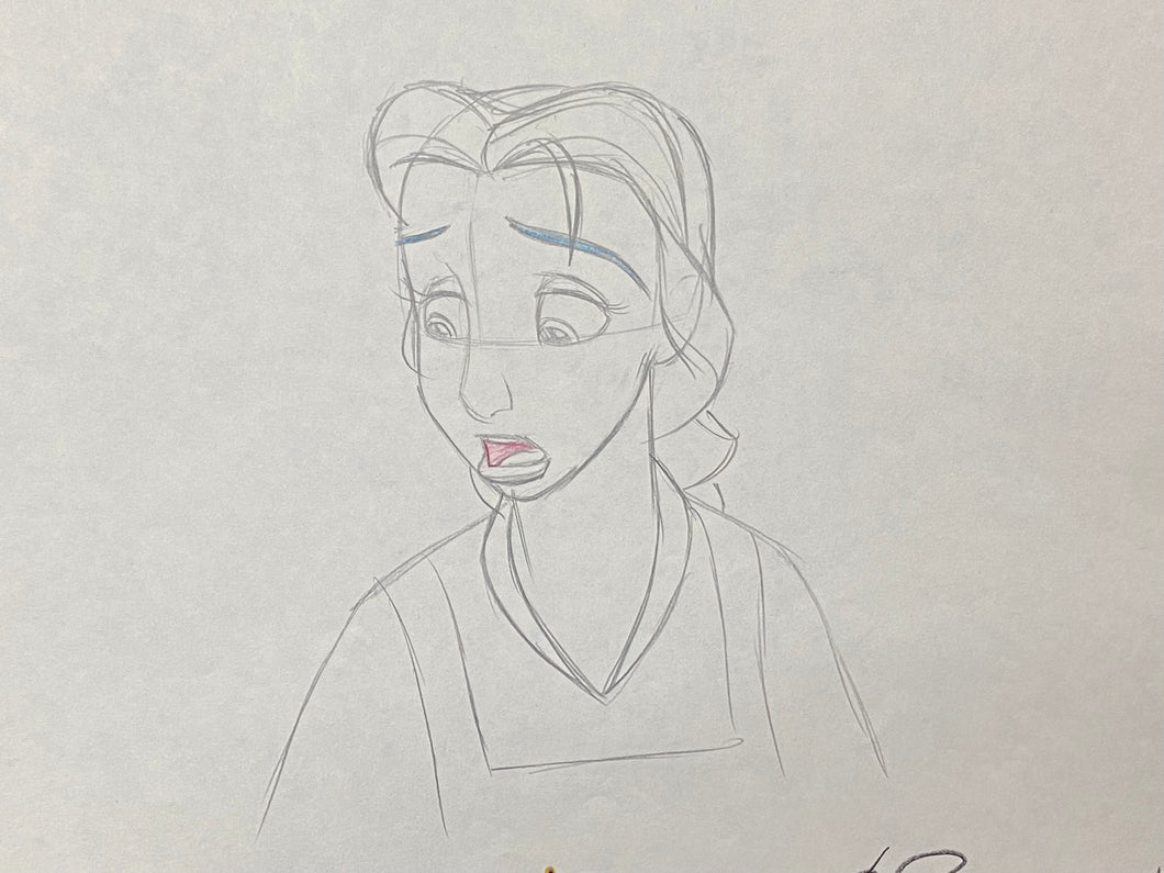 Beauty and the Beast  (Walt Disney, 1991) - Original Animation Drawing of Belle