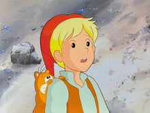 Load image into Gallery viewer, The Wonderful Adventures of Nils (1980) - Original animation cel and drawing
