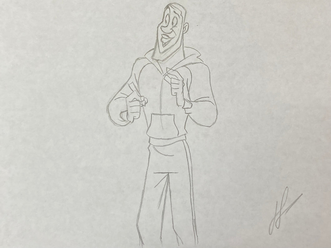 Space Jam: A New Legacy (2021) - Original drawing of Lebron James