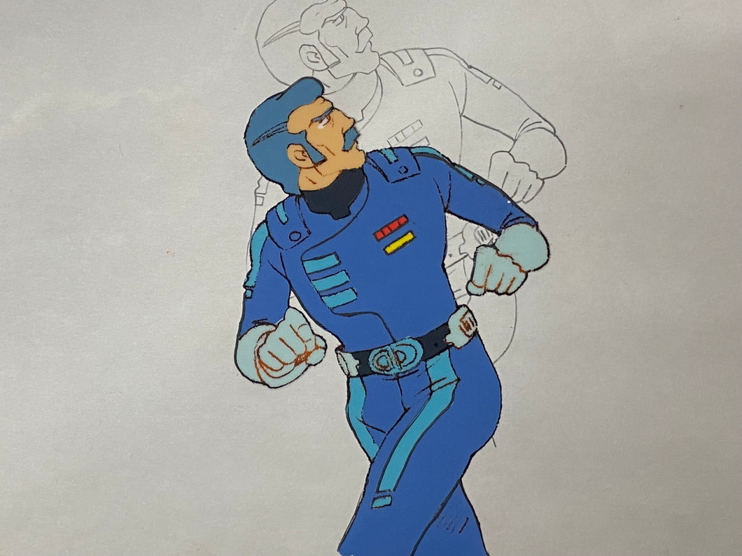 Captain Future - Original animation cel and drawing