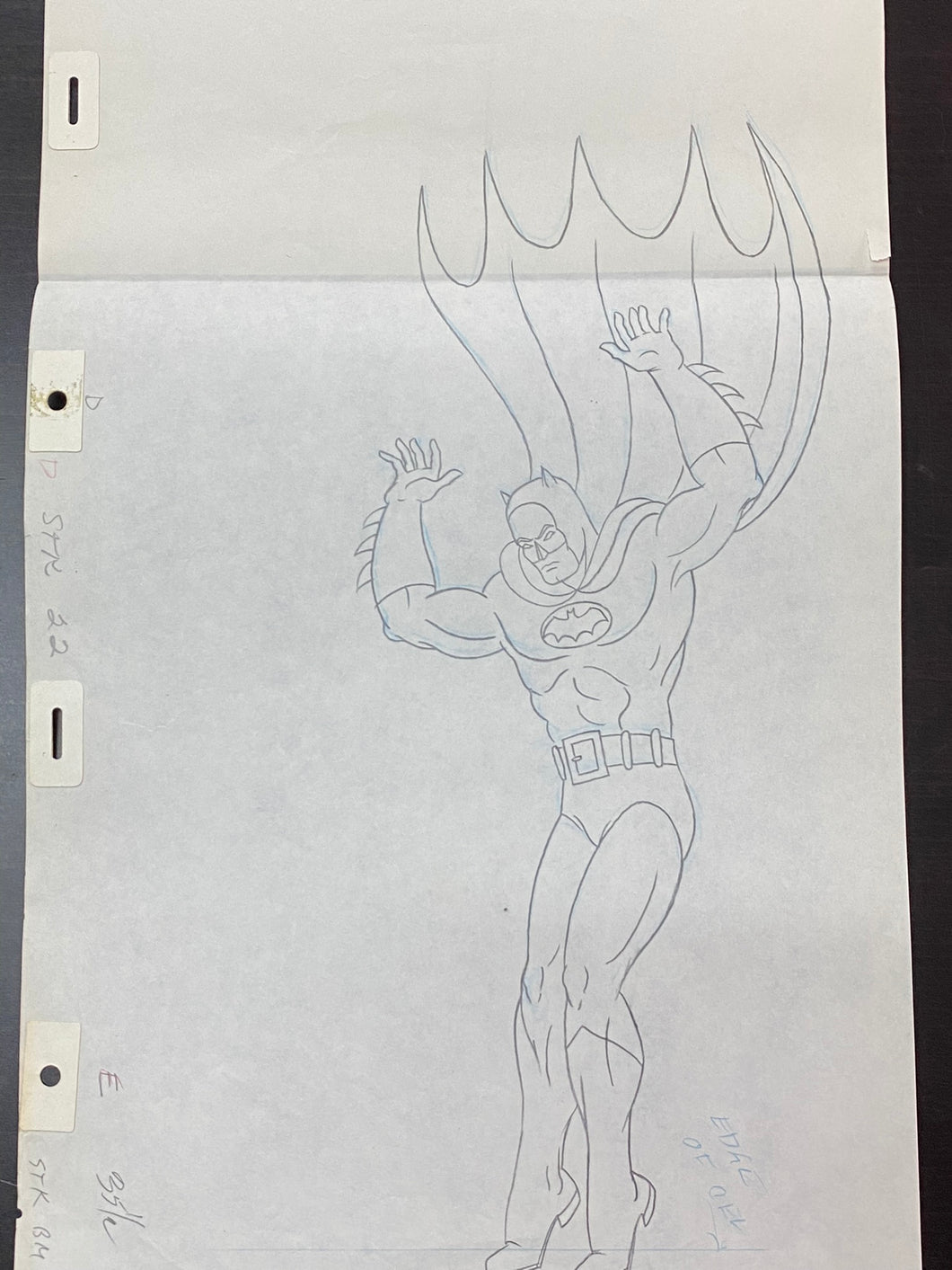 The Adventures of Batman - Original drawing of Batman, XL