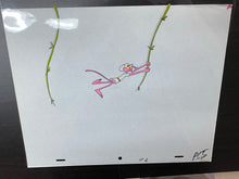 Load image into Gallery viewer, Pink Panther in the Jungle, original animation cel and drawing
