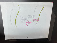 Load image into Gallery viewer, Pink Panther in the Jungle, original animation cel and drawing

