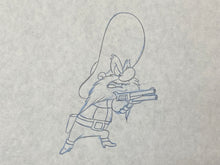 Load image into Gallery viewer, Daffy Duck&#39;s Fantastic Island (1983) - Original animation drawing of Yosemite Sam, mady by Bob Bransford
