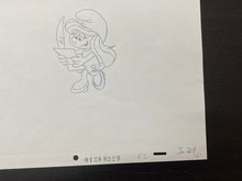 Load image into Gallery viewer, The Smurfs - Original animation drawing of Smurfette
