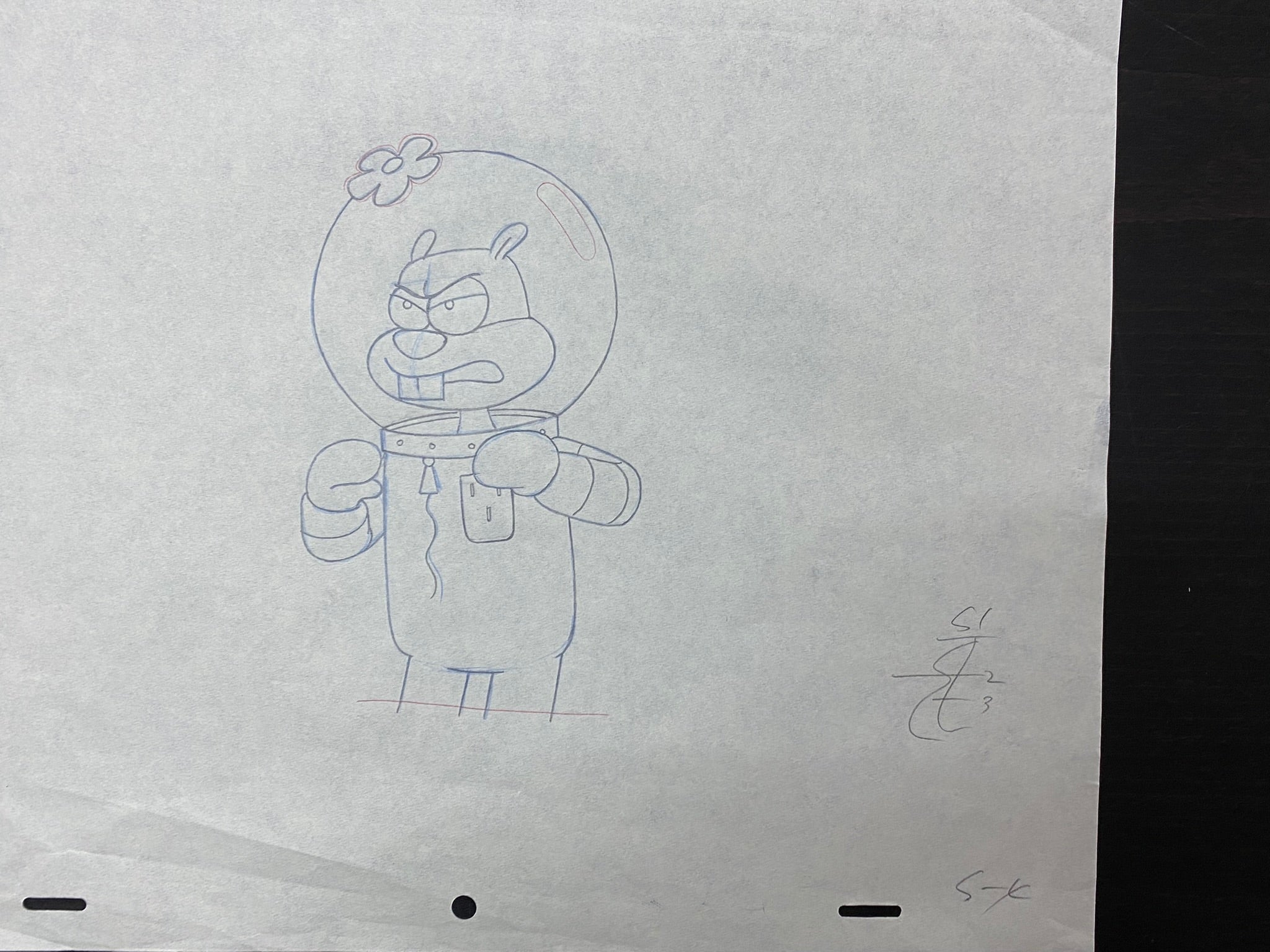 sandy cheeks drawing