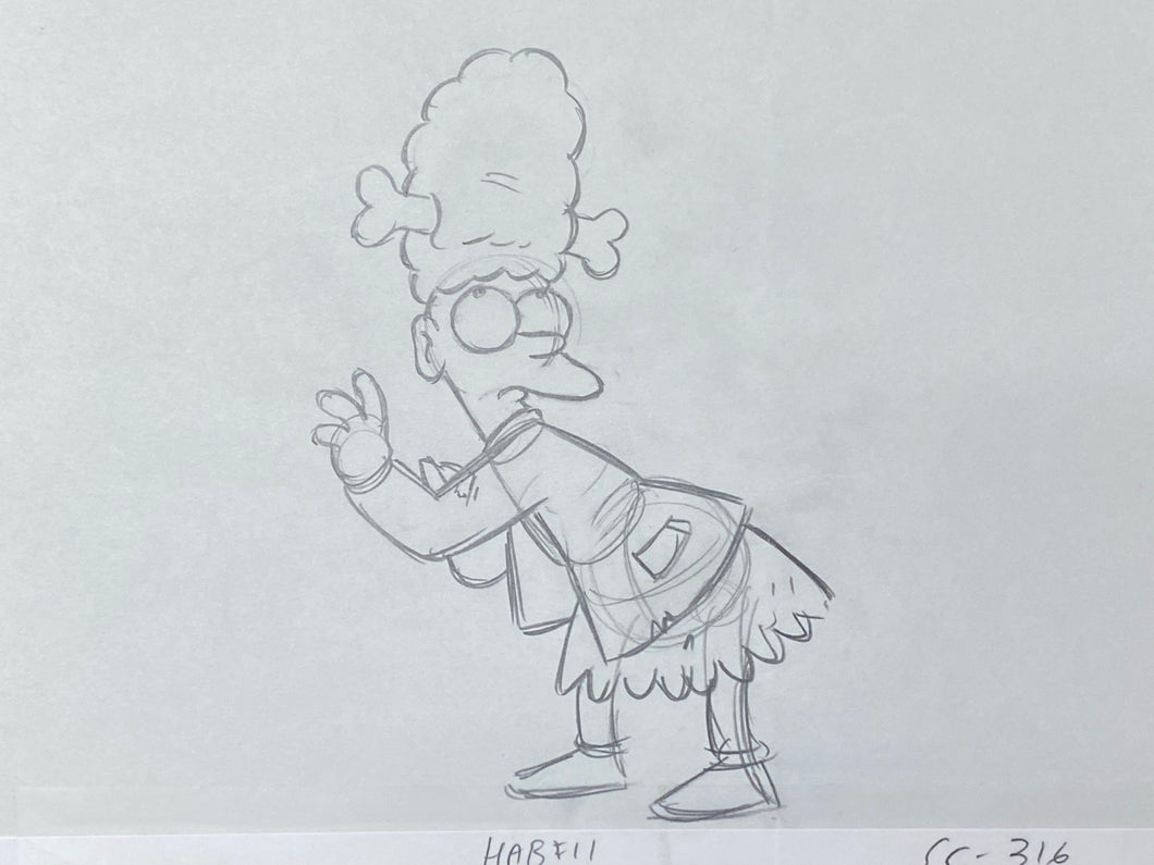 The Simpsons - Original drawing of Sideshow Mel