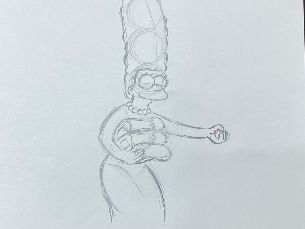 The Simpsons - Original drawing of Marge Simpson