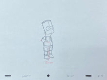 Load image into Gallery viewer, The Simpsons - Original drawing of Bart Simpson
