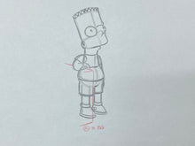 Load image into Gallery viewer, The Simpsons - Original drawing of Bart Simpson
