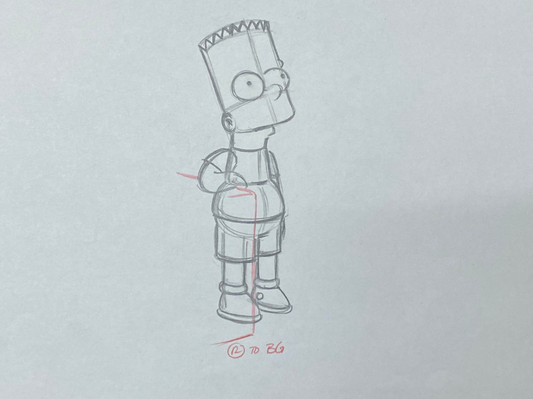 The Simpsons - Original drawing of Bart Simpson