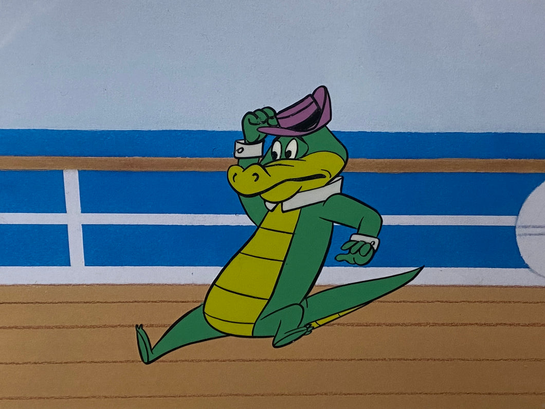 Wally Gator - Original cel with copy background of Wally Gator