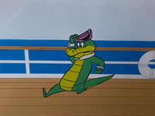 Load image into Gallery viewer, Wally Gator - Original cel with copy background of Wally Gator
