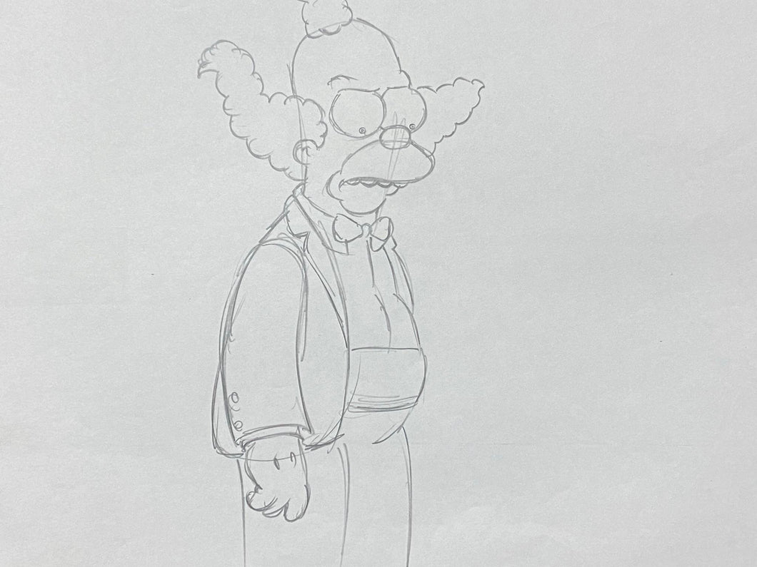 The Simpsons - Original drawing of Krusty the Clown