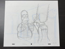 Load image into Gallery viewer, The Simpsons - Original drawing of Homer and Marge Simpson
