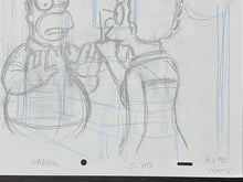 Load image into Gallery viewer, The Simpsons - Original drawing of Homer and Marge Simpson
