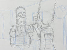 Load image into Gallery viewer, The Simpsons - Original drawing of Homer and Marge Simpson
