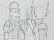 Load image into Gallery viewer, The Simpsons - Original drawing of Homer and Marge Simpson
