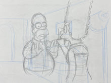 Load image into Gallery viewer, The Simpsons - Original drawing of Homer and Marge Simpson
