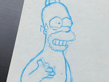 Load image into Gallery viewer, The Simpsons - Original drawing of Homer Simpson (90&#39;s)
